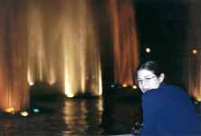 Meredith at the fountain. (Category:  Party)