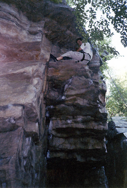 Very happy to finally finish Trash Can after working it all season. (Category:  Rock Climbing)