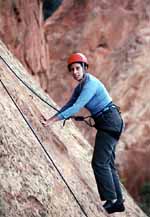 Amy on Silver Spoon. (Category:  Rock Climbing)