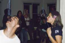 Me and Natalie in a donut eating contest. (Category:  Party)