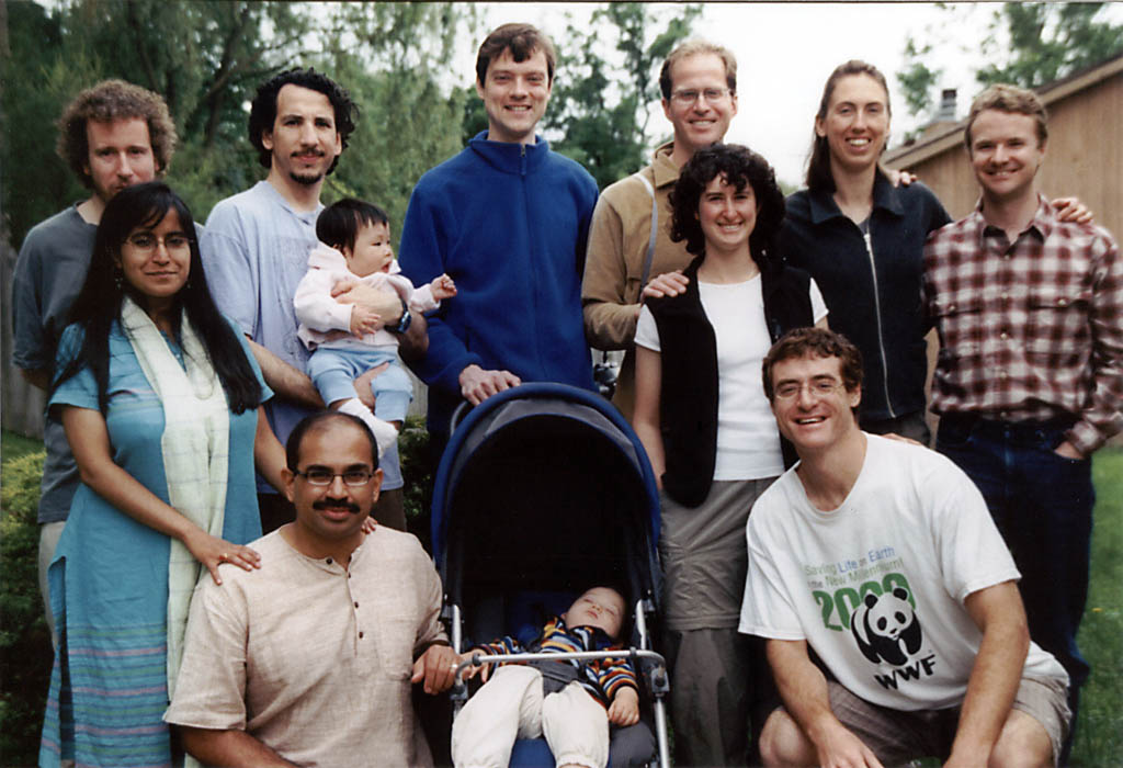 After a traditional pancake breakfast:  Daniel, Monika, Jonathan, Rajesh, Lily, Joe, Jay, Tom, Marci, me, Tina, Josh. (Category:  Party)