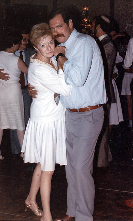 Grandma and Mark dancing. (Category:  Family)