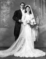 Grandma and Grandpa's wedding portrait. (Category:  Family)