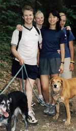 Josh, Joanna, Jinmi, and Melissa with Mandel and Lance. (Category:  Hiking)