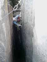 Jen in Big Chimney (Category:  Rock Climbing)