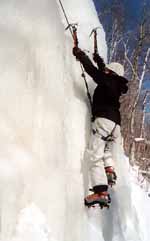 Veronica climbing. (Category:  Ice Climbing)