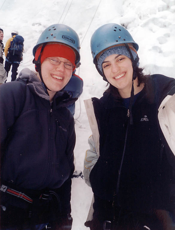 Katie and Teresa. (Category:  Ice Climbing)