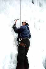 Kara climbing. (Category:  Ice Climbing)