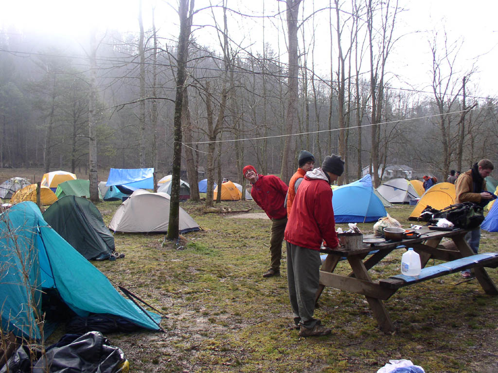 Tent city behind Miguel's. (Category:  Rock Climbing)