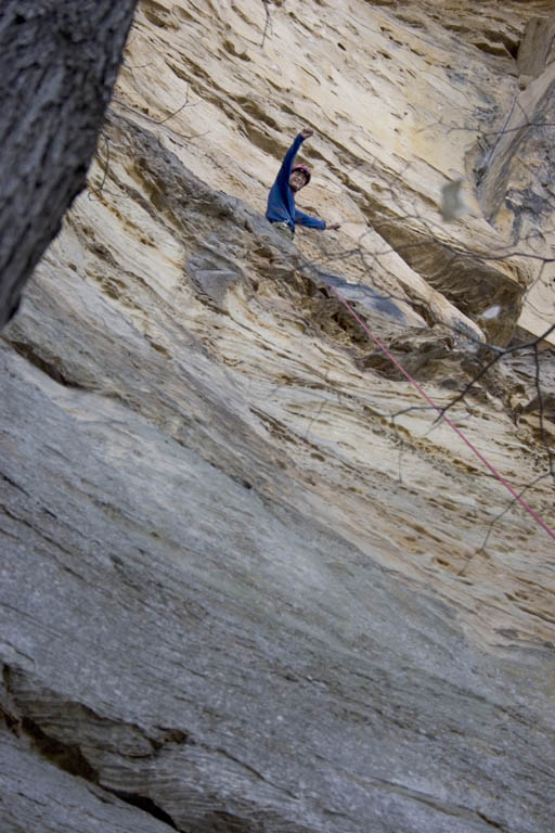 Celebrating at the top of Serpent. (Category:  Rock Climbing)