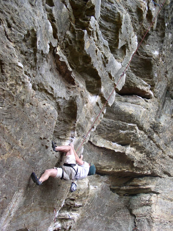 Vijay on Ro Shampo. (Category:  Rock Climbing)