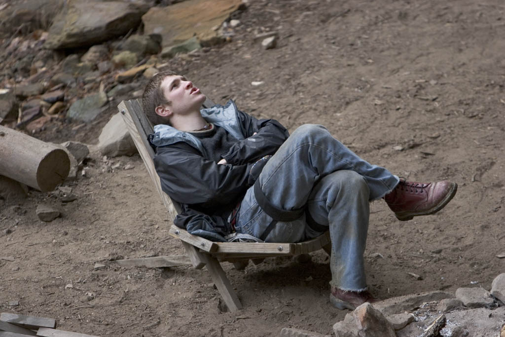 Shern relaxing at Torrent Falls. (Category:  Rock Climbing)