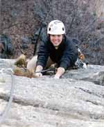 Lindsay climbing (Category:  Rock Climbing)