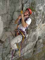 Strenuous jugging... (Category:  Rock Climbing)