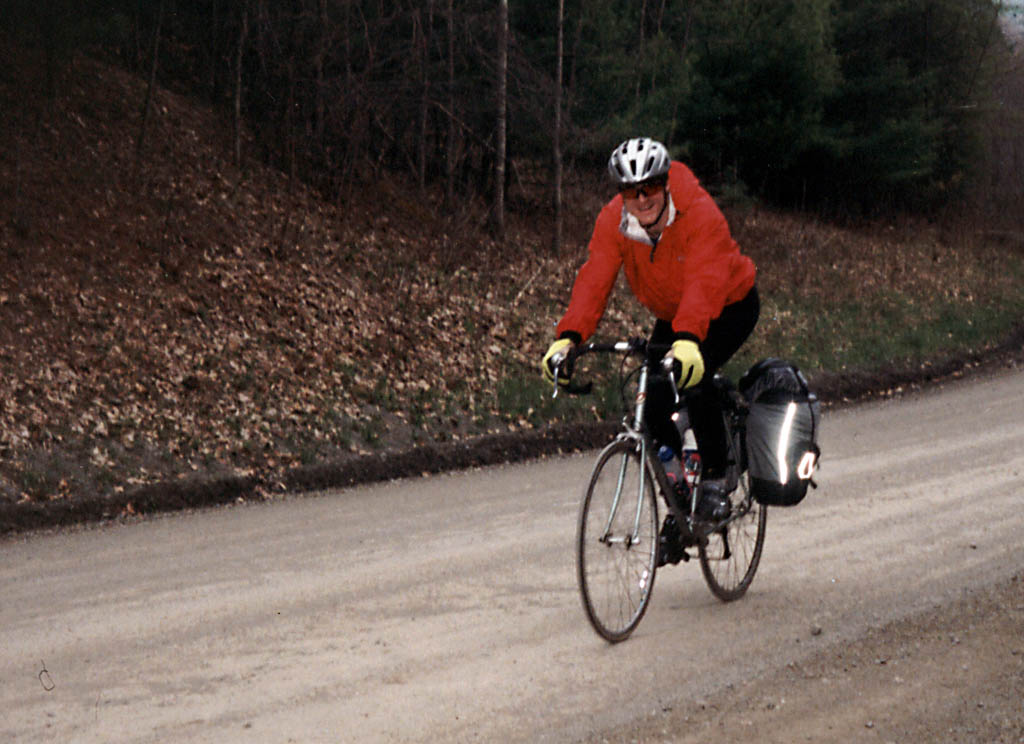 Me with all my gear on the bike. (Category:  Biking)
