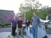 Rachel, Alan, me, Marci and Ari on the engineering quad. (Category:  Hiking)