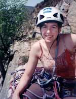 Alana at the belay.  I think these first three were taken on the first pitch of Son of Easy O. (Category:  Rock Climbing)