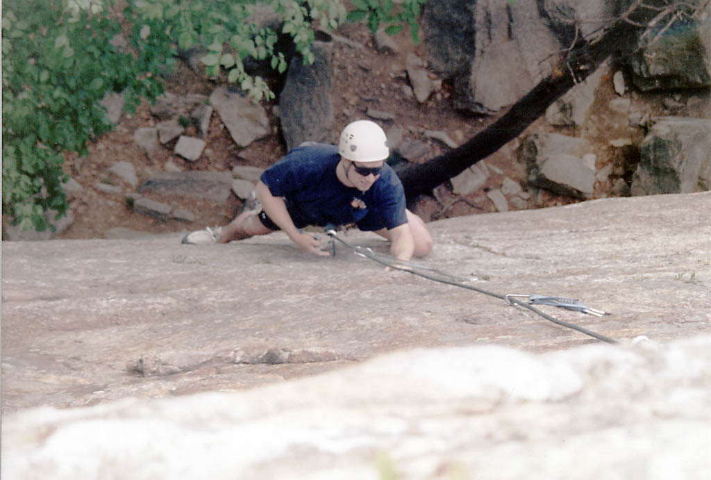 Jason climbing (Category:  Rock Climbing)