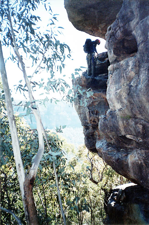 Leading the first pitch of Margarine Ridge. (Category:  Travel)