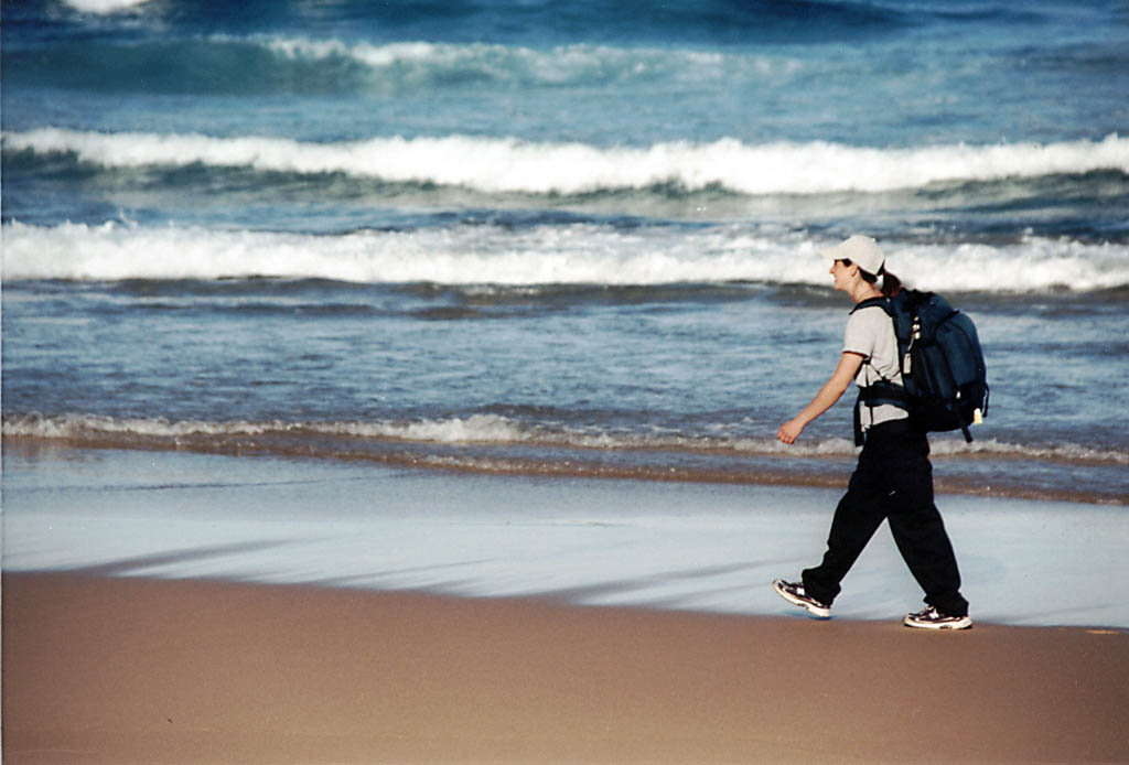 The costal trail through Royal National Park really does go right down to the beach in many places. (Category:  Travel)