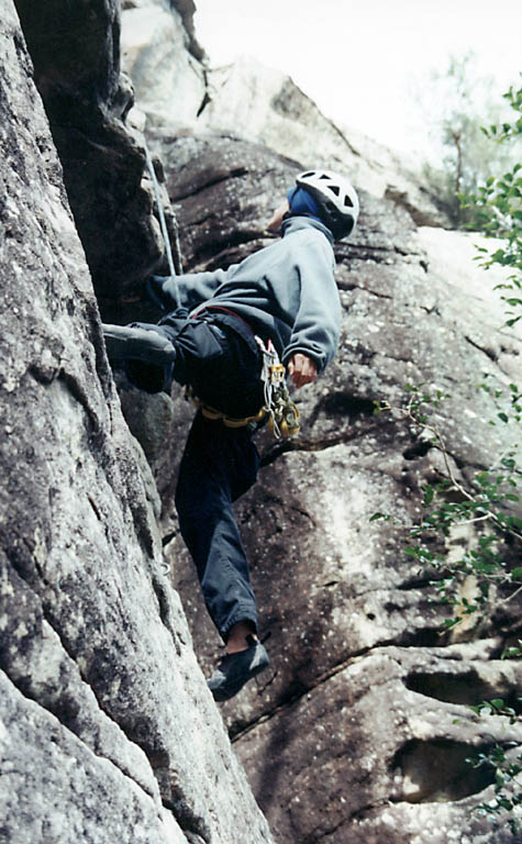 Lauren climbing. (Category:  Travel)