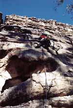 Lauren's first outdoor lead. (Category:  Travel)