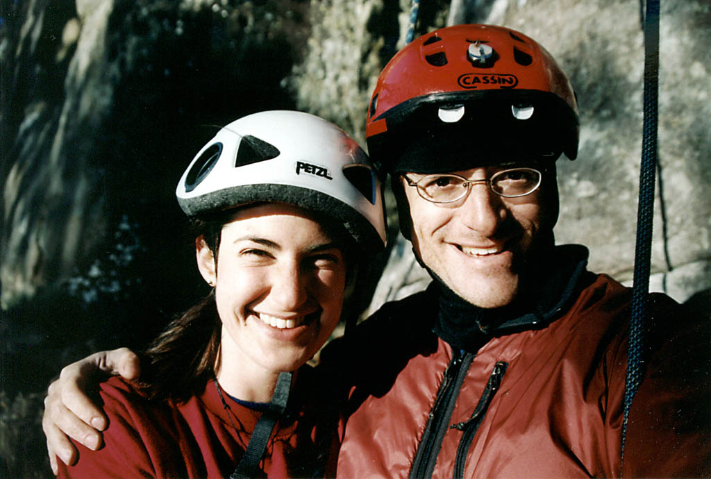 Lauren after finishing her first outdoor lead. (Category:  Travel)