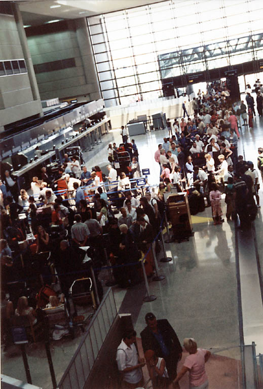 After a very long flight, I landed in the chaos that is the Los Angeles airport. (Category:  Travel)