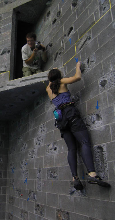 Photographing Brielle. (Category:  Rock Climbing)