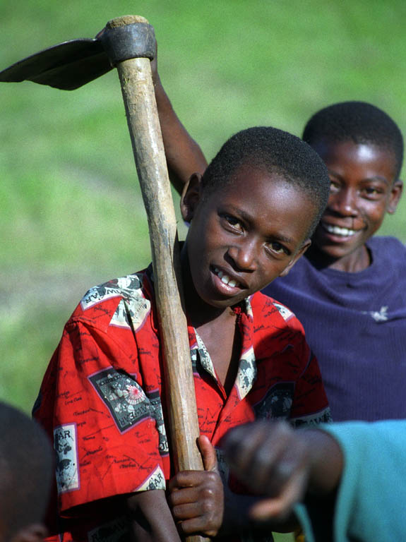 Portrait of Zigua child in Kwamsisi. (Category:  Travel)