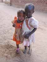 Two little girls from the town. (Category:  Travel)
