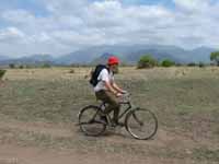 Biking out towards the Masai village. (Category:  Travel)