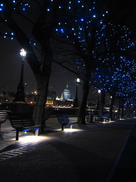 St. Paul's Cathedral viewed from across the River Thames. (Category:  Travel)