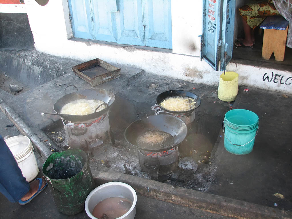 Cooking in the sewer. (Category:  Travel)