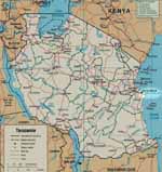 Tanzania Map (Category:  Travel)