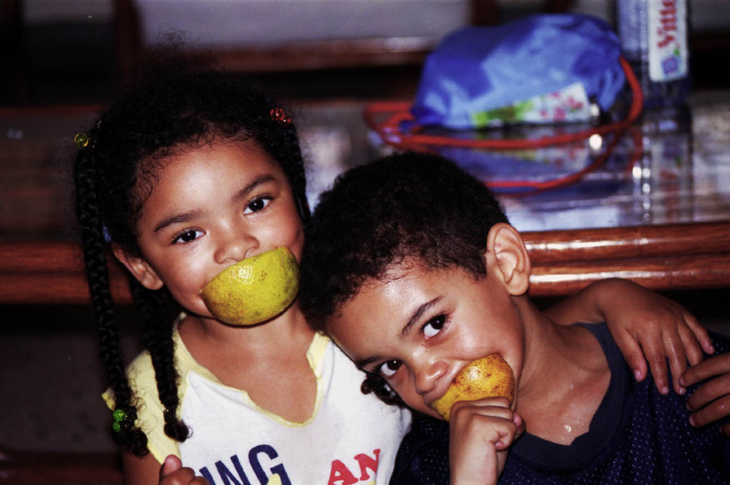 Sophia and Nassor at Hanif's house. (Category:  Travel)