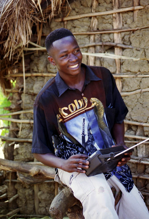 This man is proud of his radio. (Category:  Travel)