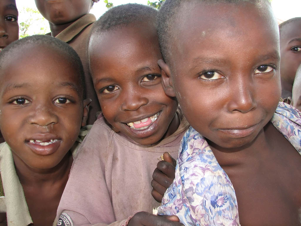 Village kids posing. (Category:  Travel)