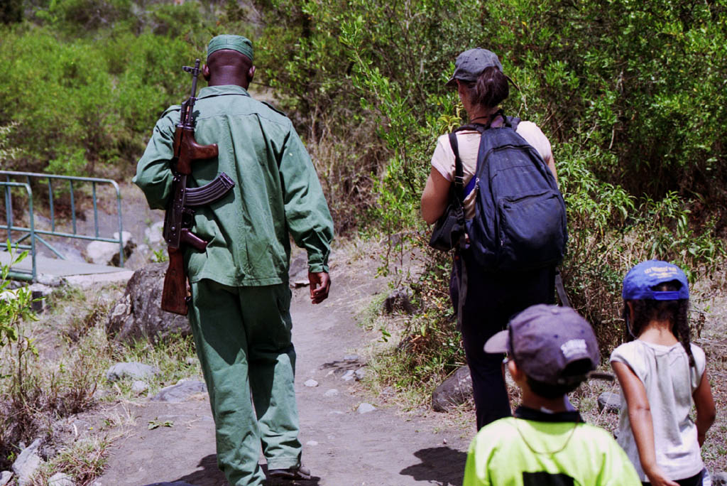 Hiking the base of Mt. Meru. (Category:  Travel)