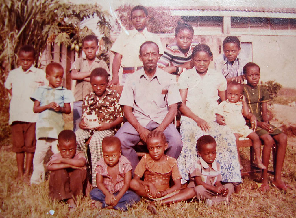 An old picture of Hussein's family that Salma had.  I took a picture of the picture. (Category:  Travel)