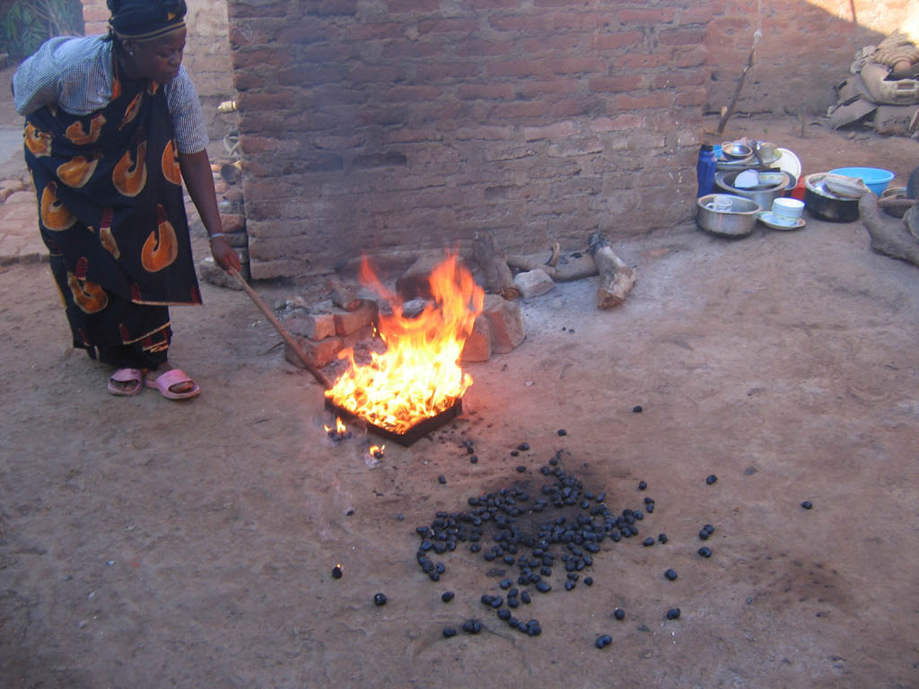 Roasting cashews. (Category:  Travel)