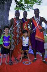 Masai beadwork vendors. (Category:  Travel)