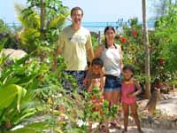 Me, Nassor, Rachel and Sophia at the resort. (Category:  Travel)