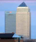 Canary Wharf Tower, the tallest building in the UK. (Category:  Travel)
