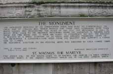 Monument to the Great Fire of London. (Category:  Travel)