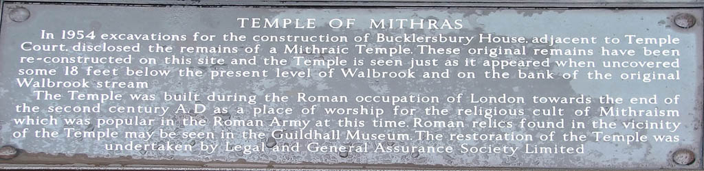 Temple of Mithras (Category:  Travel)