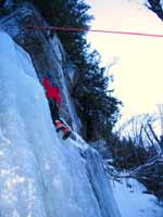 Climbing Ice Slot. (Category:  Ice Climbing)