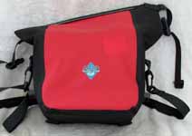 Ortlieb waterproof camera case.  Enough room for an SLR, three lenses, and assorted supplies. (Category:  Photography)