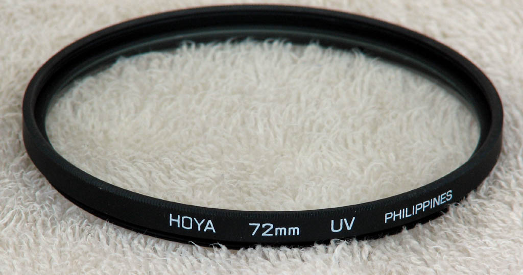 My one 72mm filter (for the Sigma lens).  A good quality Hoya UV filter. (Category:  Photography)