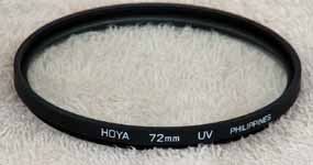 My one 72mm filter (for the Sigma lens).  A good quality Hoya UV filter. (Category:  Photography)